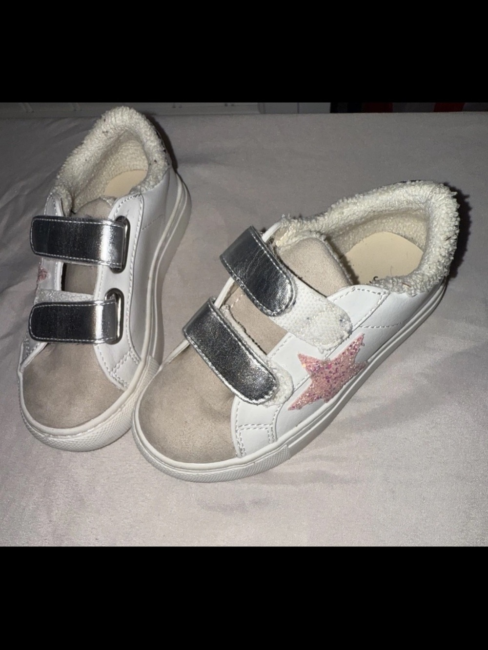 Steve Madden Kids Rezume White Multi Sneakers Girls 9
